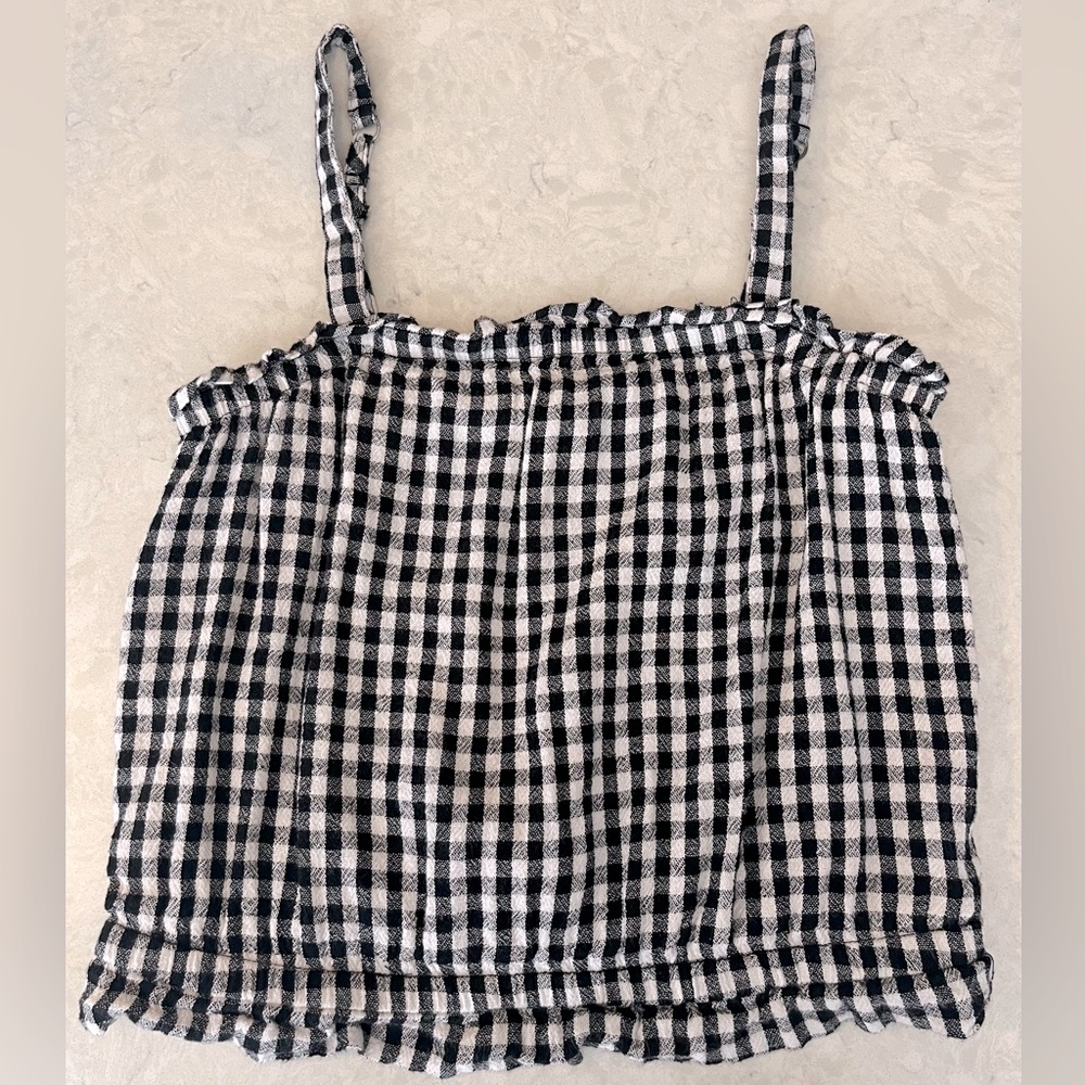 abercrombie gingham top - comes in set with gingham pants!
